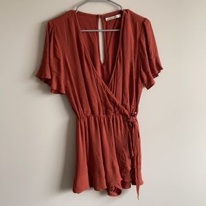 Rust Orange Romper